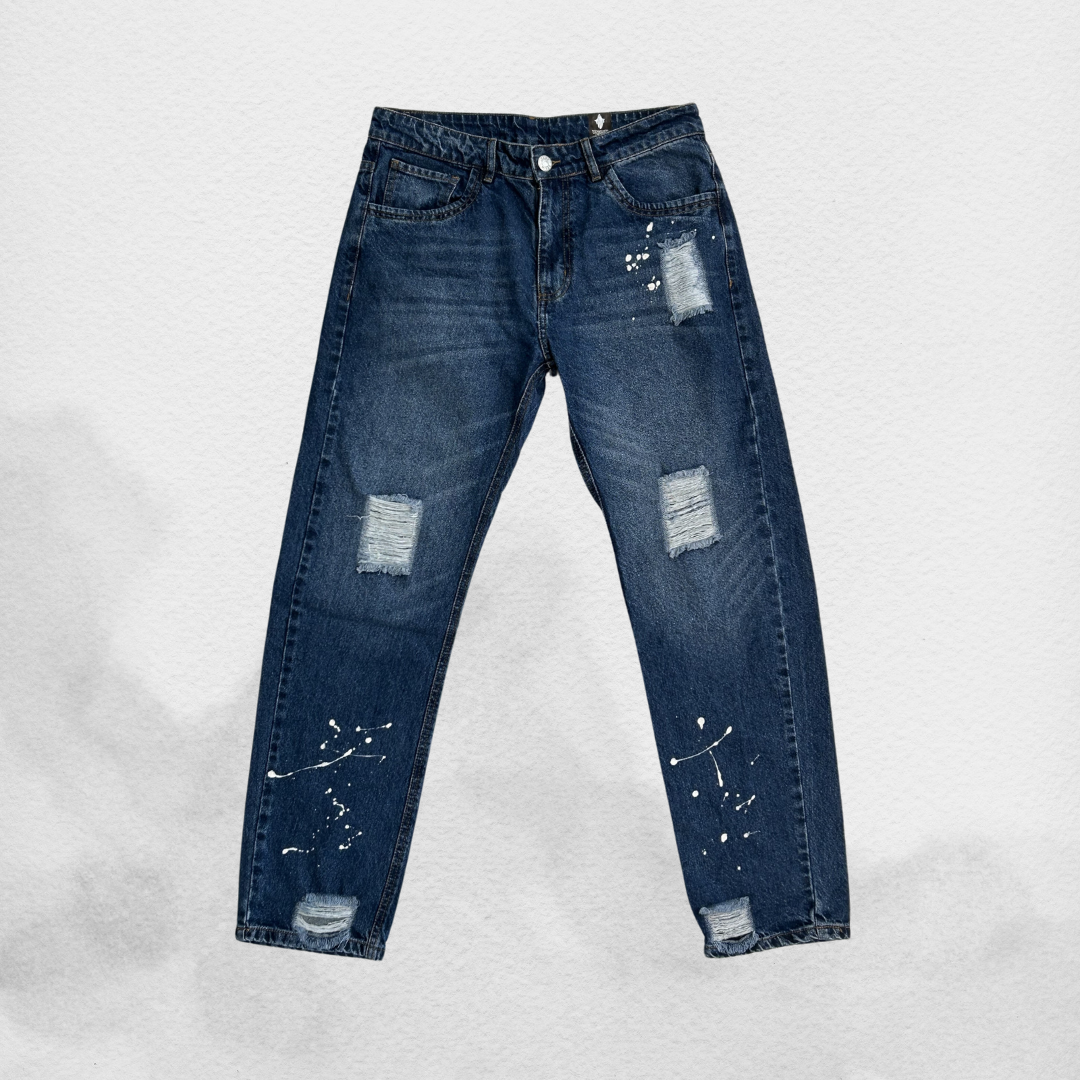 BLUE DESTROYED JEAN