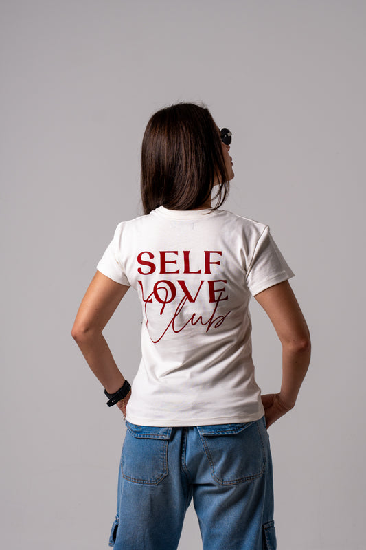SELF LOVE T- SHIRT  - WHITE