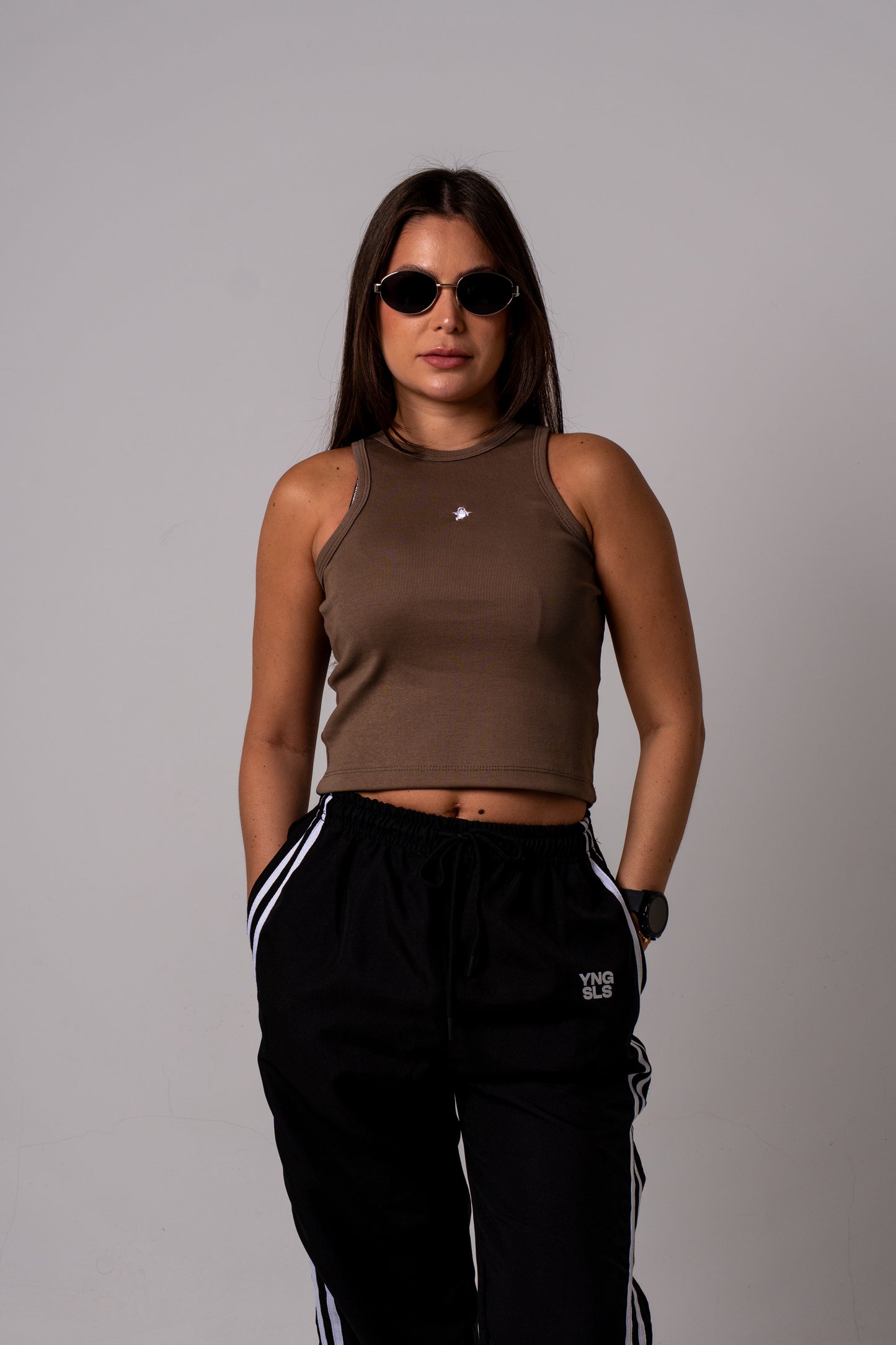 TANK TOP - BROWN