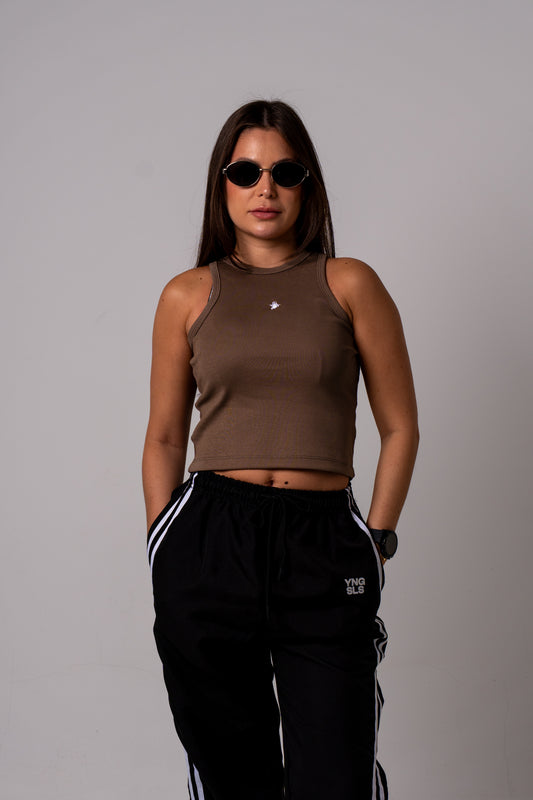 TANK TOP - BROWN