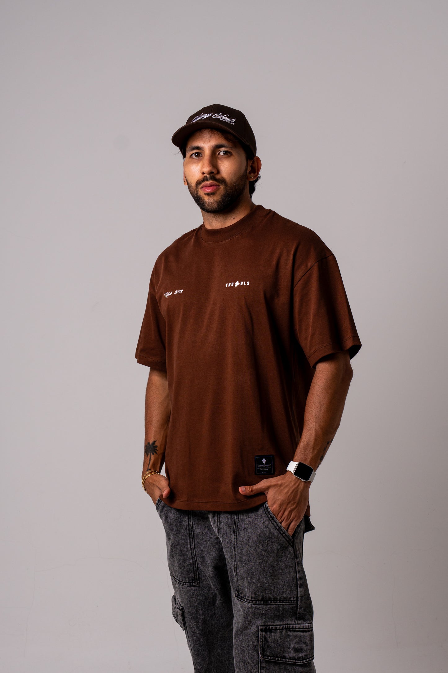 WHAT IF ALL WORKS OUT? T-SHIRT - BROWN