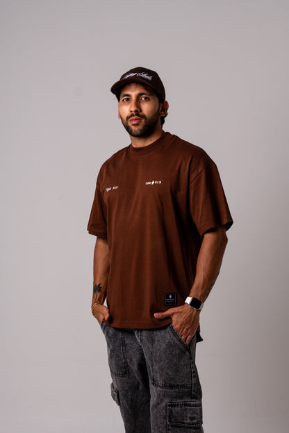 WHAT IF ALL WORKS OUT? T-SHIRT - BROWN