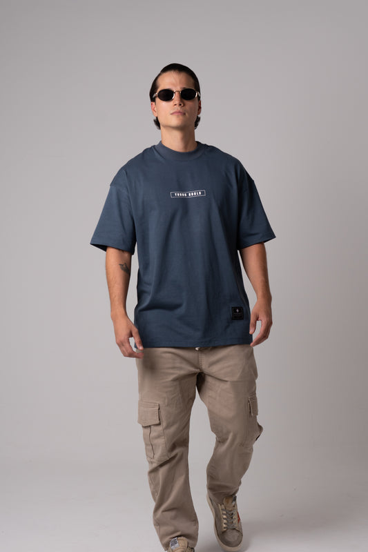 NO COMFORT ZONE T- SHIRT - BLUE