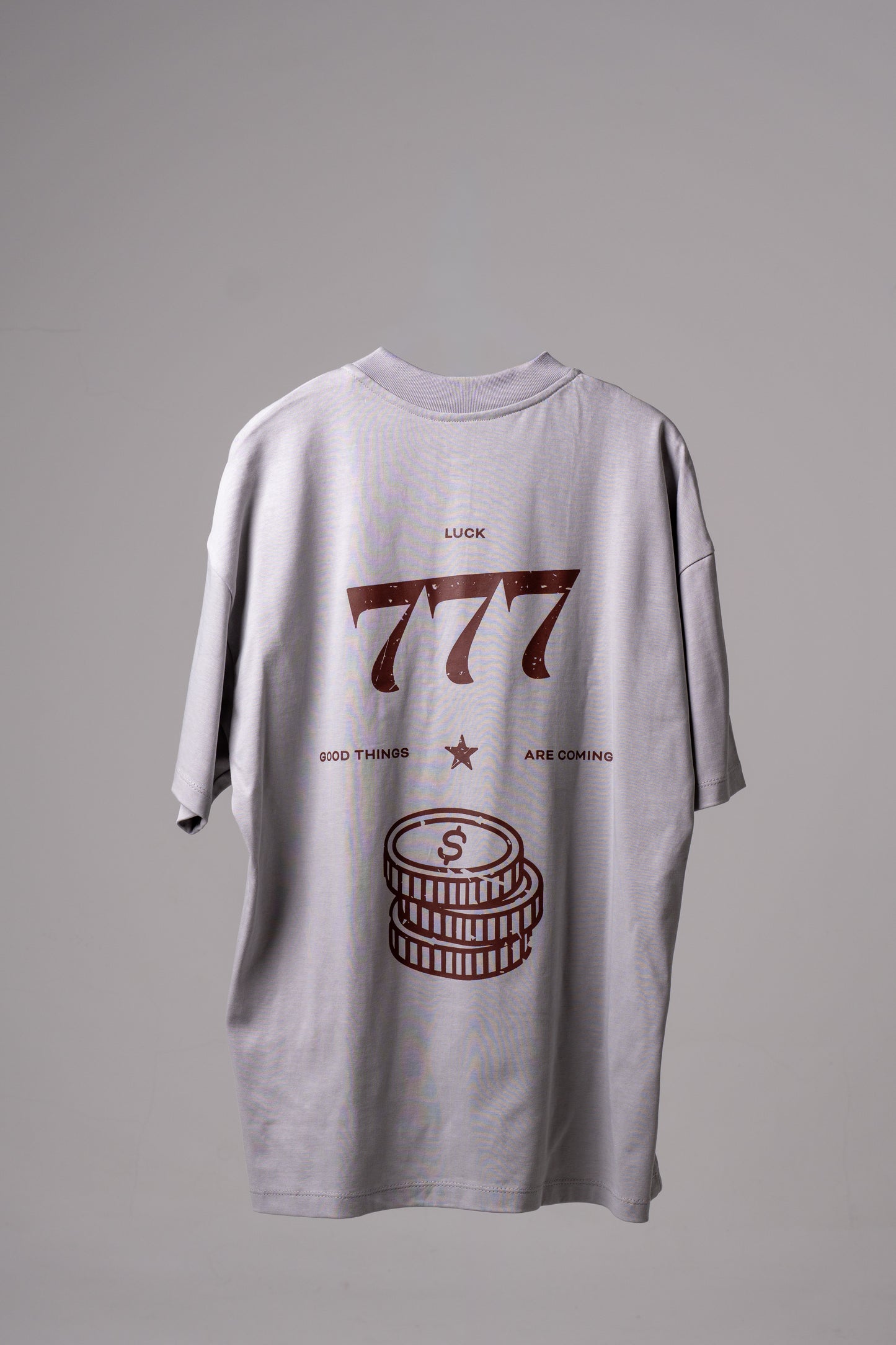 LUCKY 777 T -SHIRT - GREY