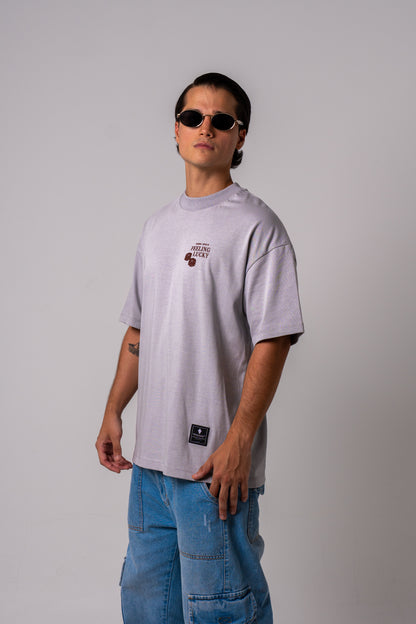 LUCKY 777 T -SHIRT - GREY