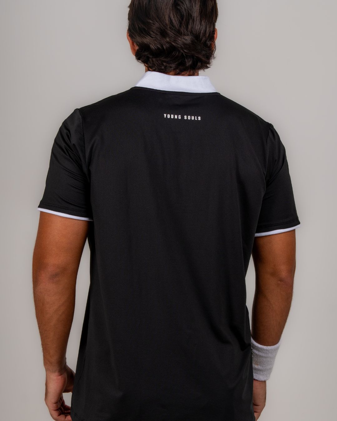 YS ACE POLO — BLACK