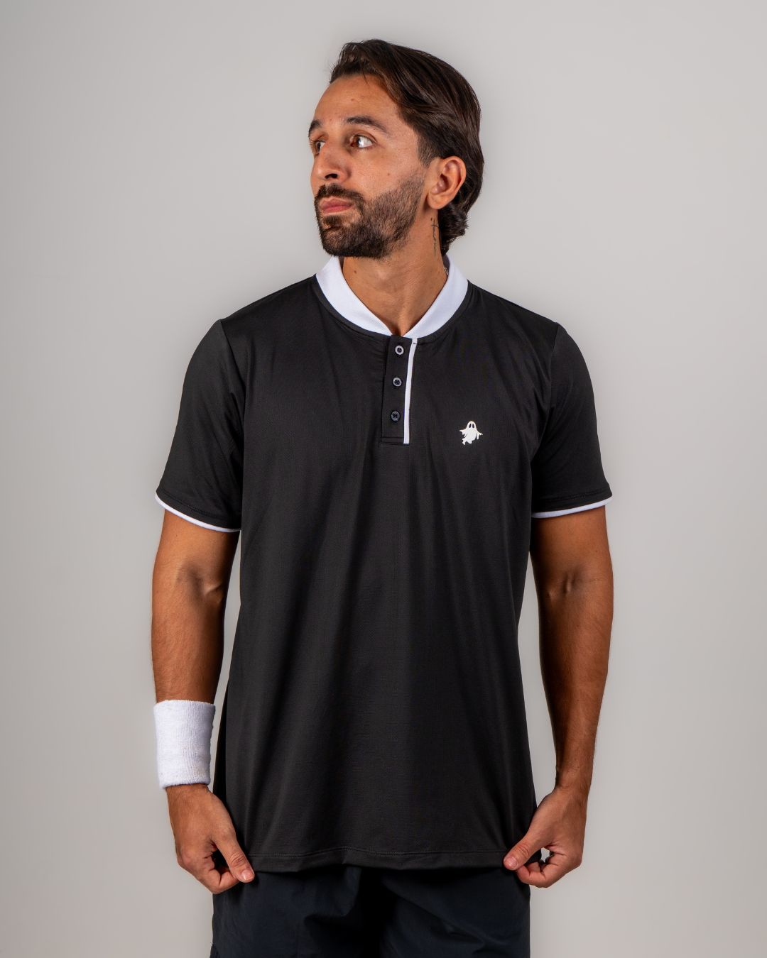 YS ACE POLO — BLACK