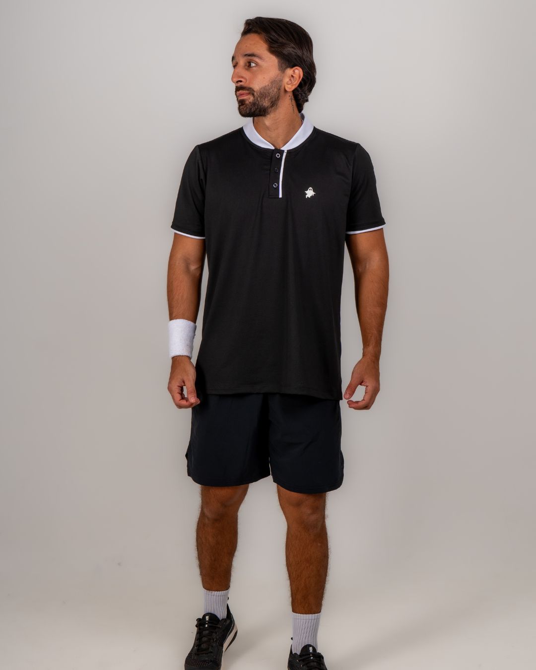 YS ACE POLO — BLACK