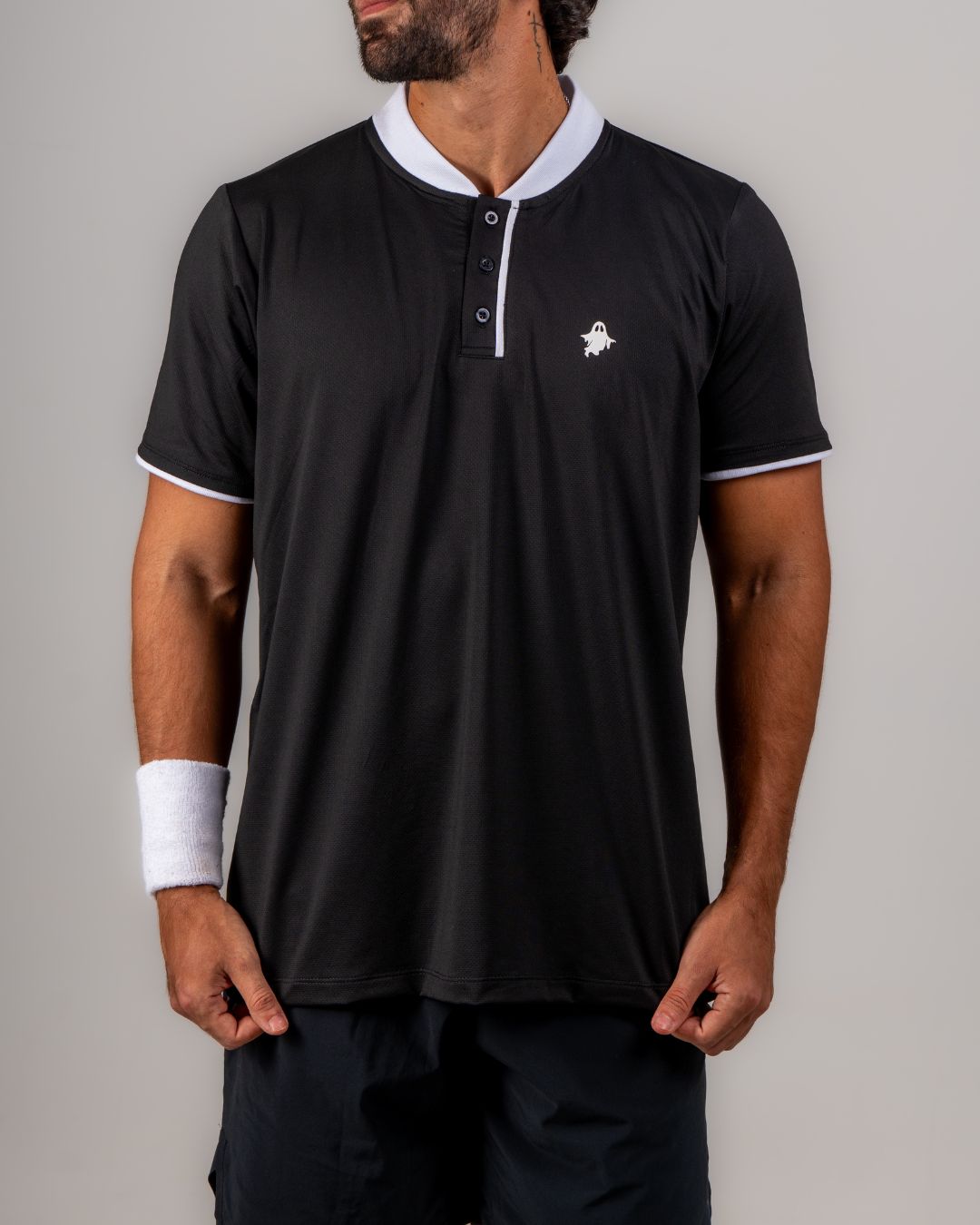 YS ACE POLO — BLACK