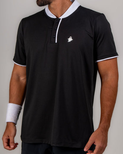 YS ACE POLO — BLACK