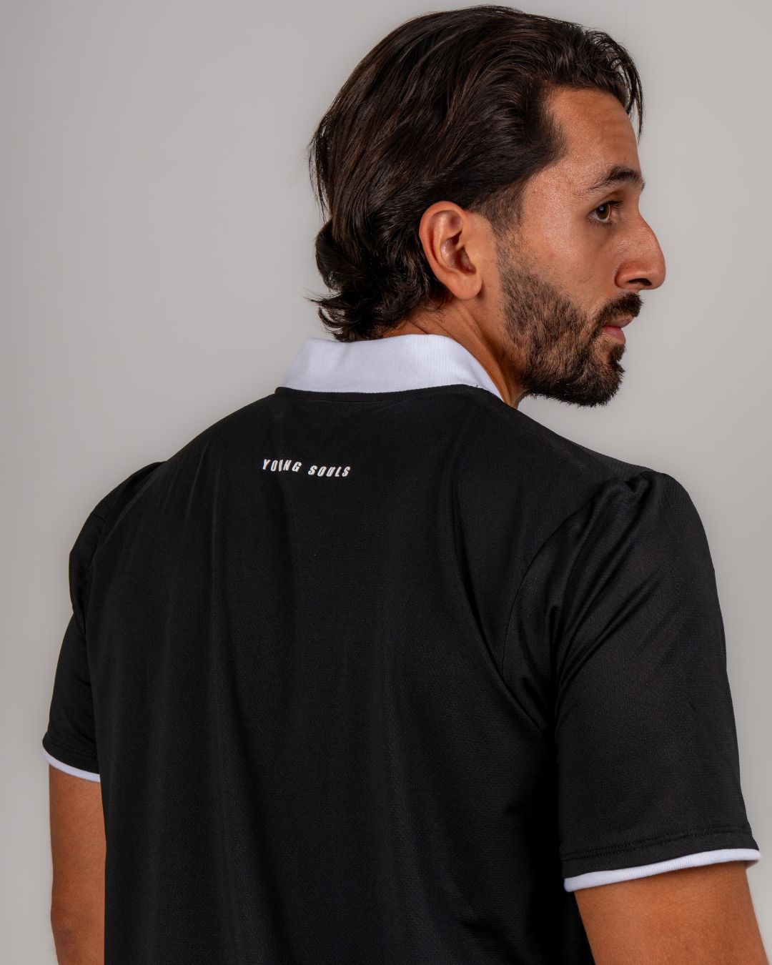 YS ACE POLO — BLACK