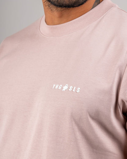 YS ESSENTIAL SLIM TEE — DUSTY ROSE