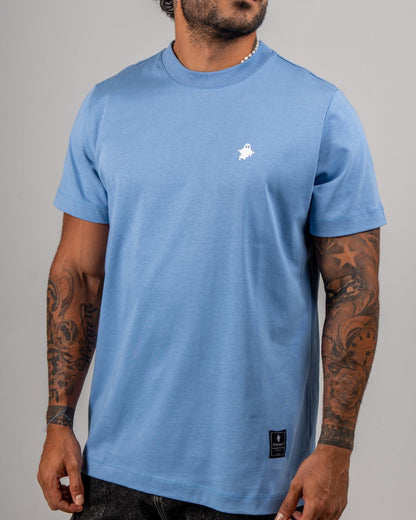 YS ESSENTIAL SLIM TEE — BLUE