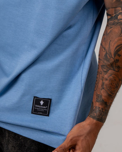 YS ESSENTIAL SLIM TEE — BLUE