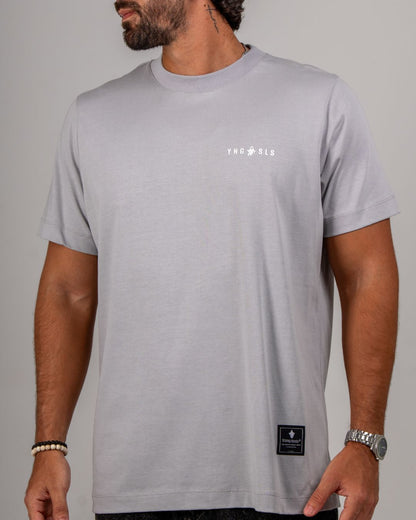 YS ESSENTIAL SLIM TEE — GREY