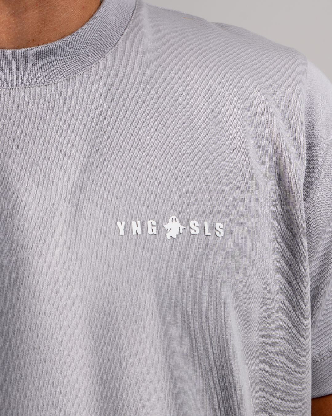 YS ESSENTIAL SLIM TEE — GREY