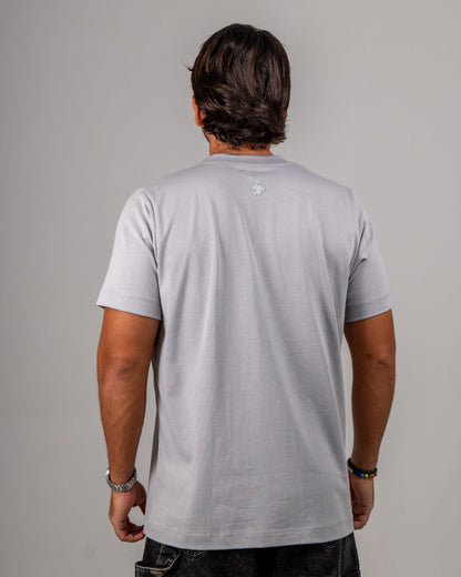 YS ESSENTIAL SLIM TEE — GREY