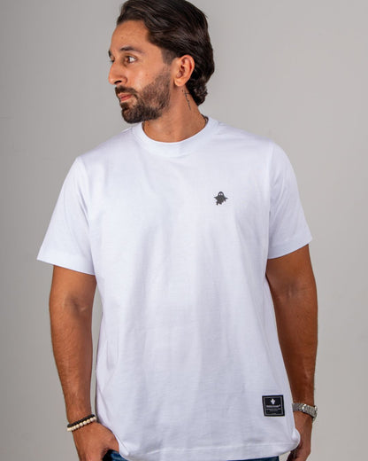 YS ESSENTIAL SLIM TEE — WHITE