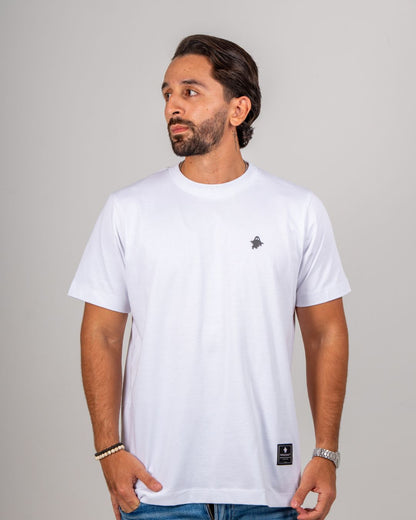 YS ESSENTIAL SLIM TEE — WHITE