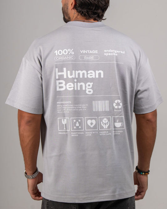 YS HUMAN MADE TEE — GREY