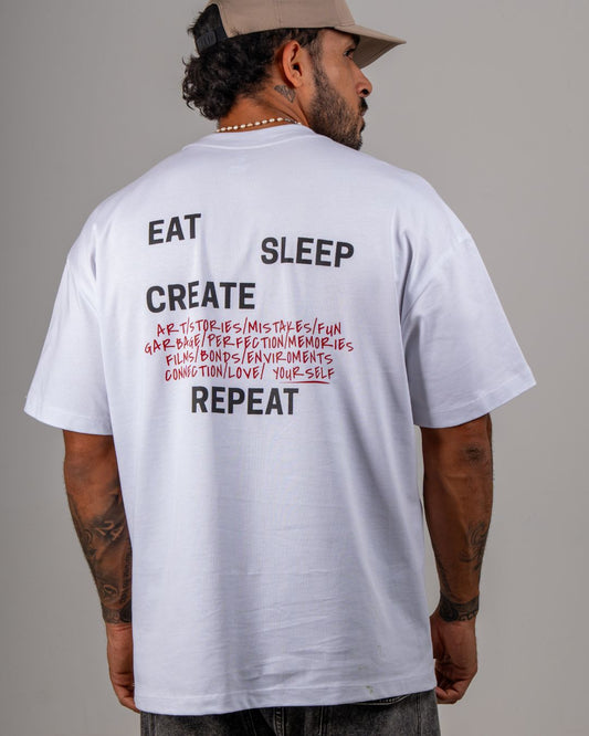 YS CREATE YOURSELF TEE — WHITE
