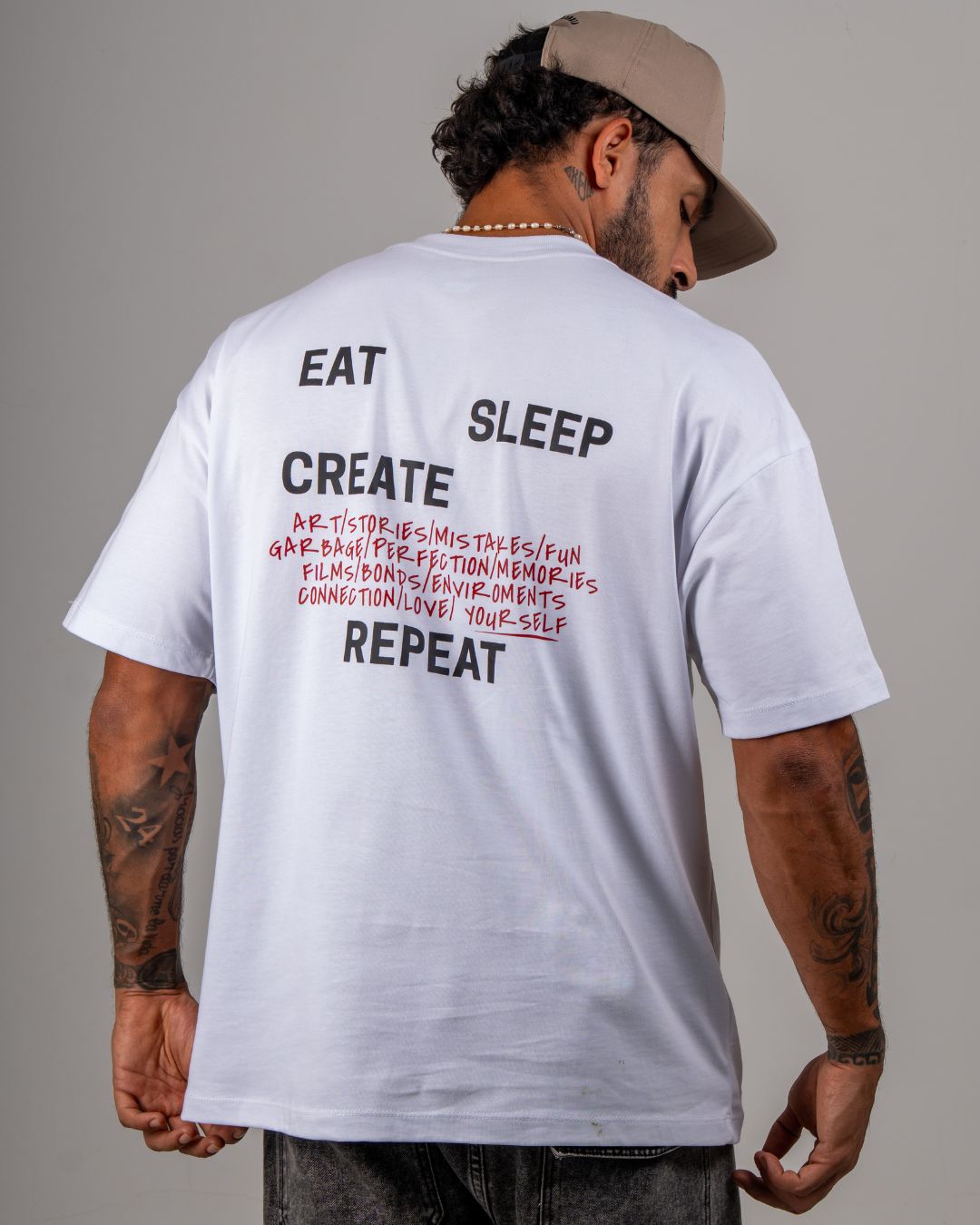 YS CREATE YOURSELF TEE — WHITE