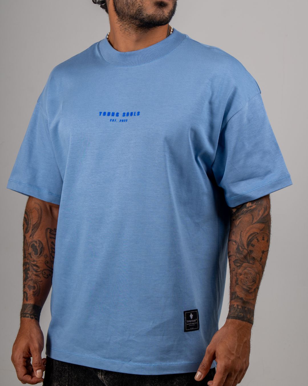 YS STOP DOOM SCROLLING TEE — BLUE