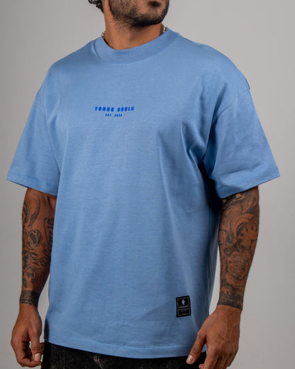YS STOP DOOM SCROLLING TEE — BLUE