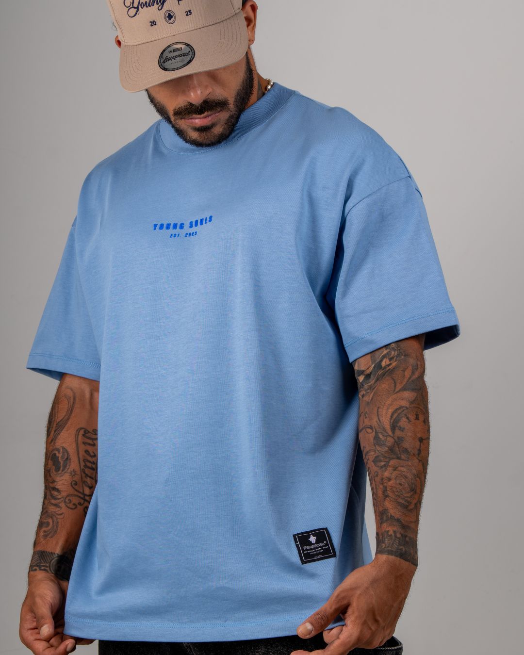 YS STOP DOOM SCROLLING TEE — BLUE