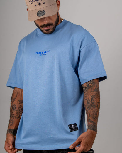 YS STOP DOOM SCROLLING TEE — BLUE