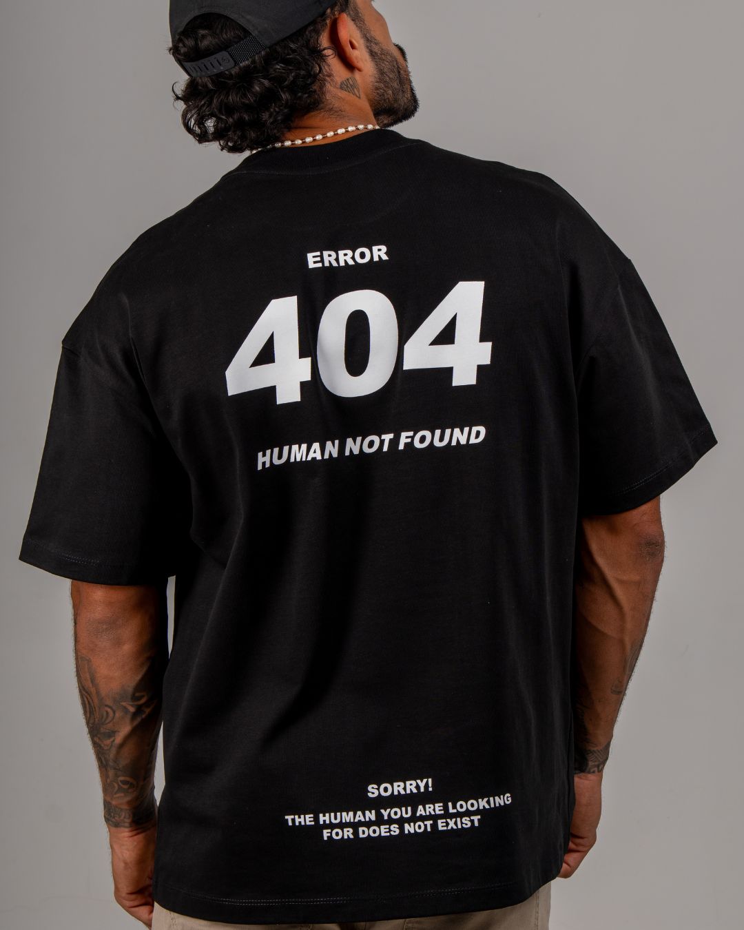 YS ERROR 404 TEE — BLACK