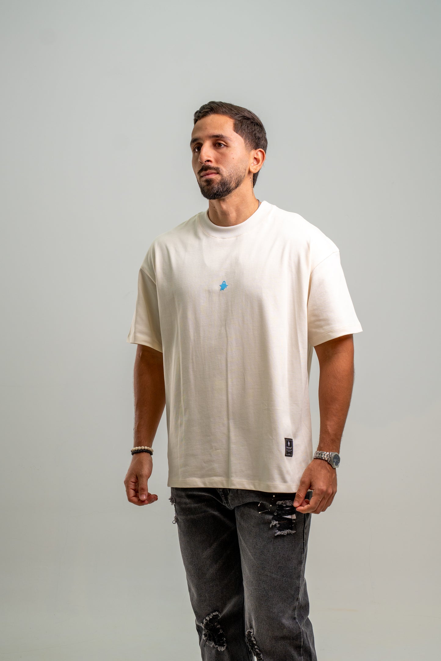 GHOST CREW   T SHIRT – BEIGE